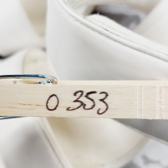 Open Edit Edquincy White Slip On Summer Heeled Sandals O353 - Picture 13 of 13